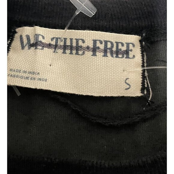 We The Free Black & Green Short Sleeve Top With Grommet Heart Design Size Small - Picture 7 of 16